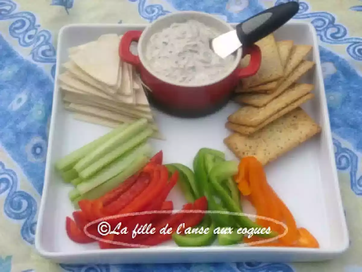 TARTINADE AU FROMAGE À LA CRÈME ET AUX HUÎTRES FUMÉES
