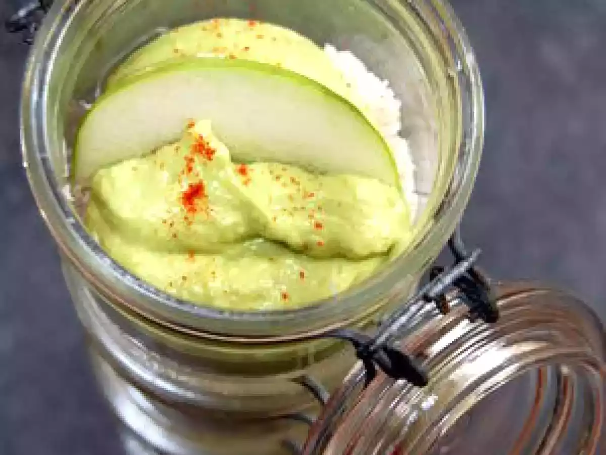 Tartinade express crabe & crème avocat/pomme verte