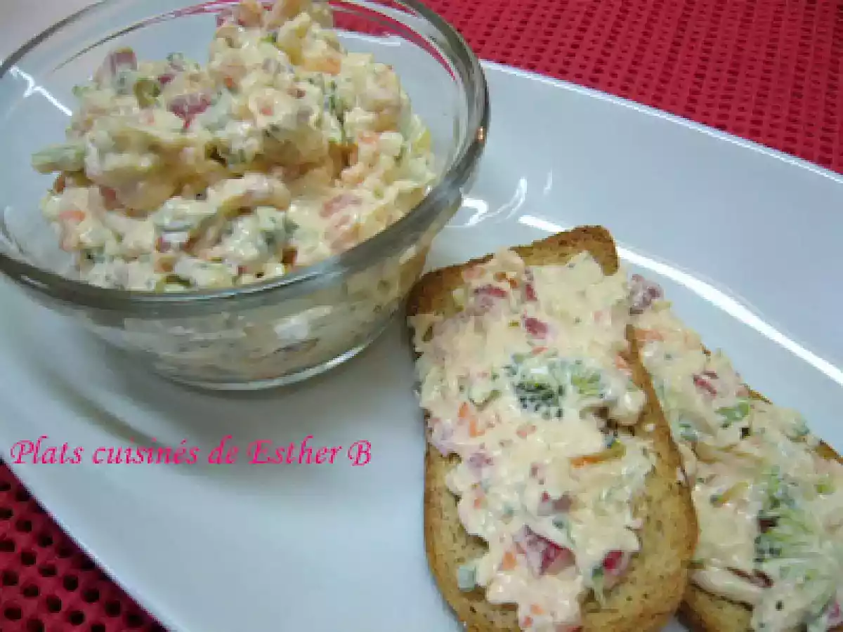 Tartinade fondante aux légumes
