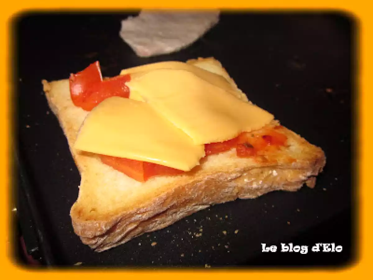 Tartine à la plancha.