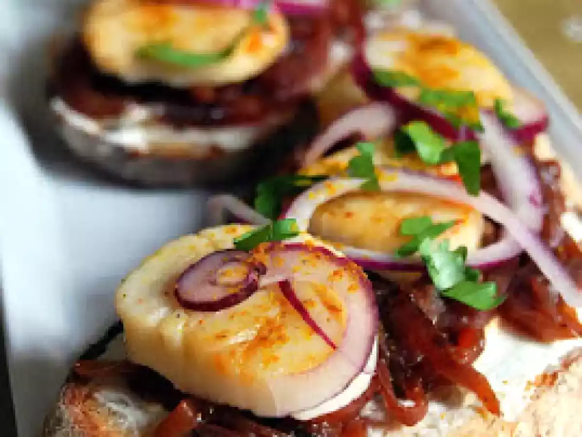 Tartine aux Saint-Jacques selon Fumiko