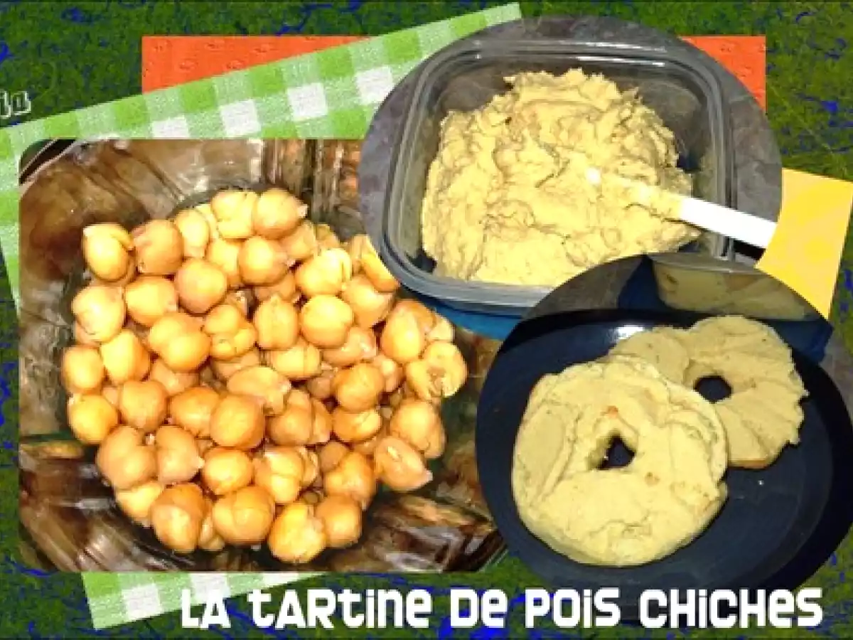 Tartine de pois chiches