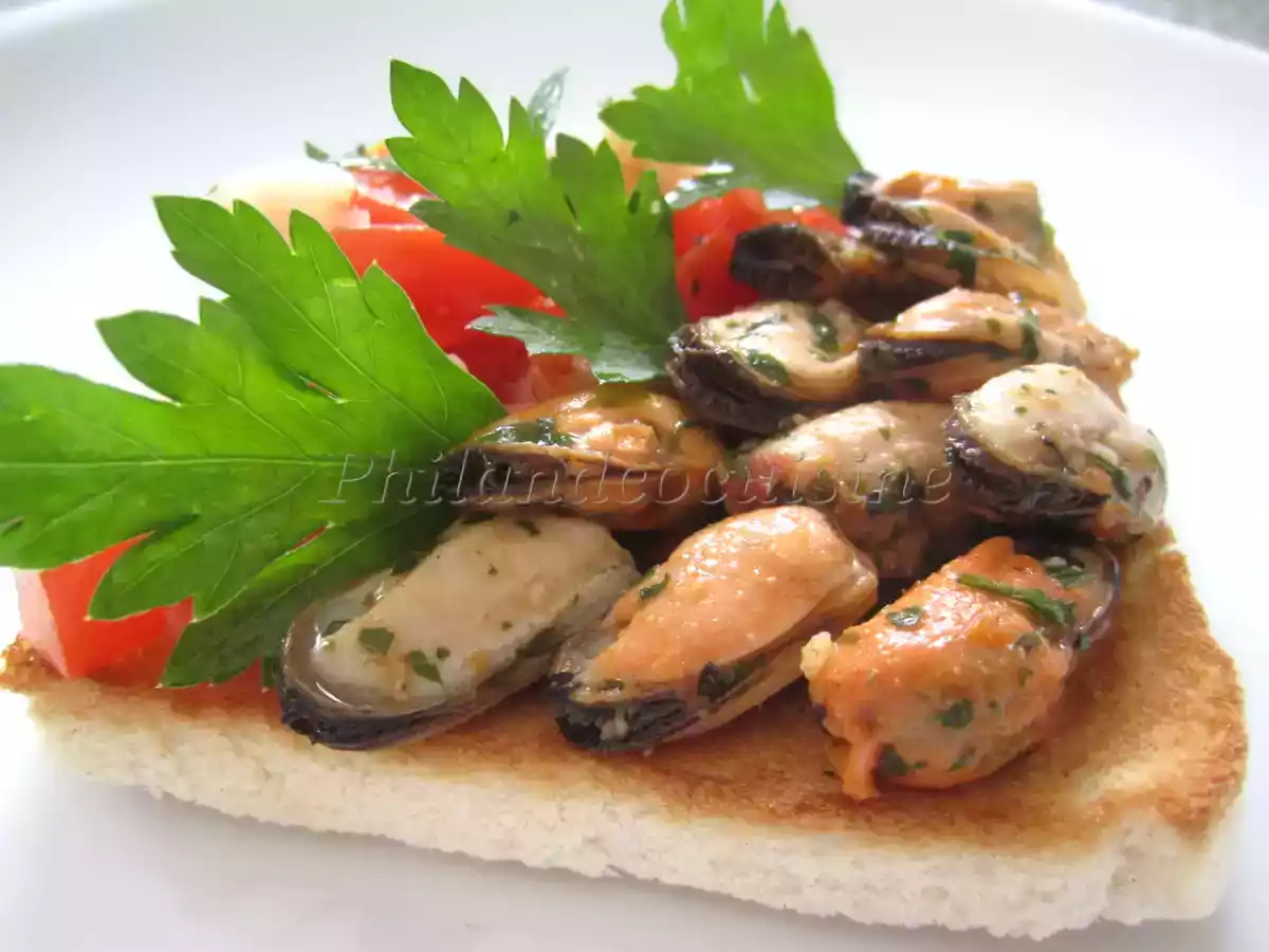 Tartine façon tapas aux fruits de mer - photo 2