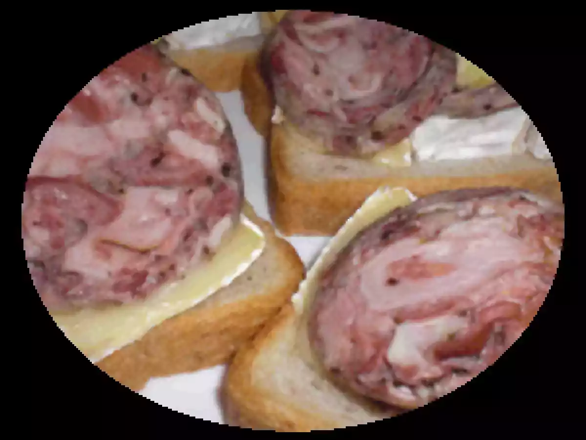 TARTINE NORMANDE AU FOUR