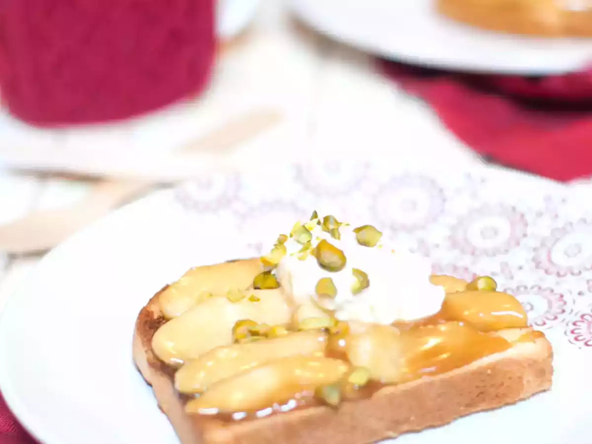 Tartine pommes caramel - photo 2