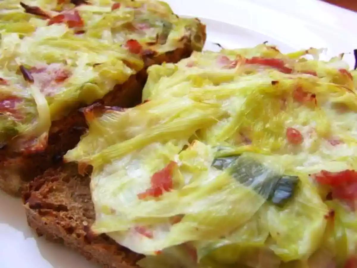 Tartines gourmandes au poireau, chèvre & bacon - photo 2