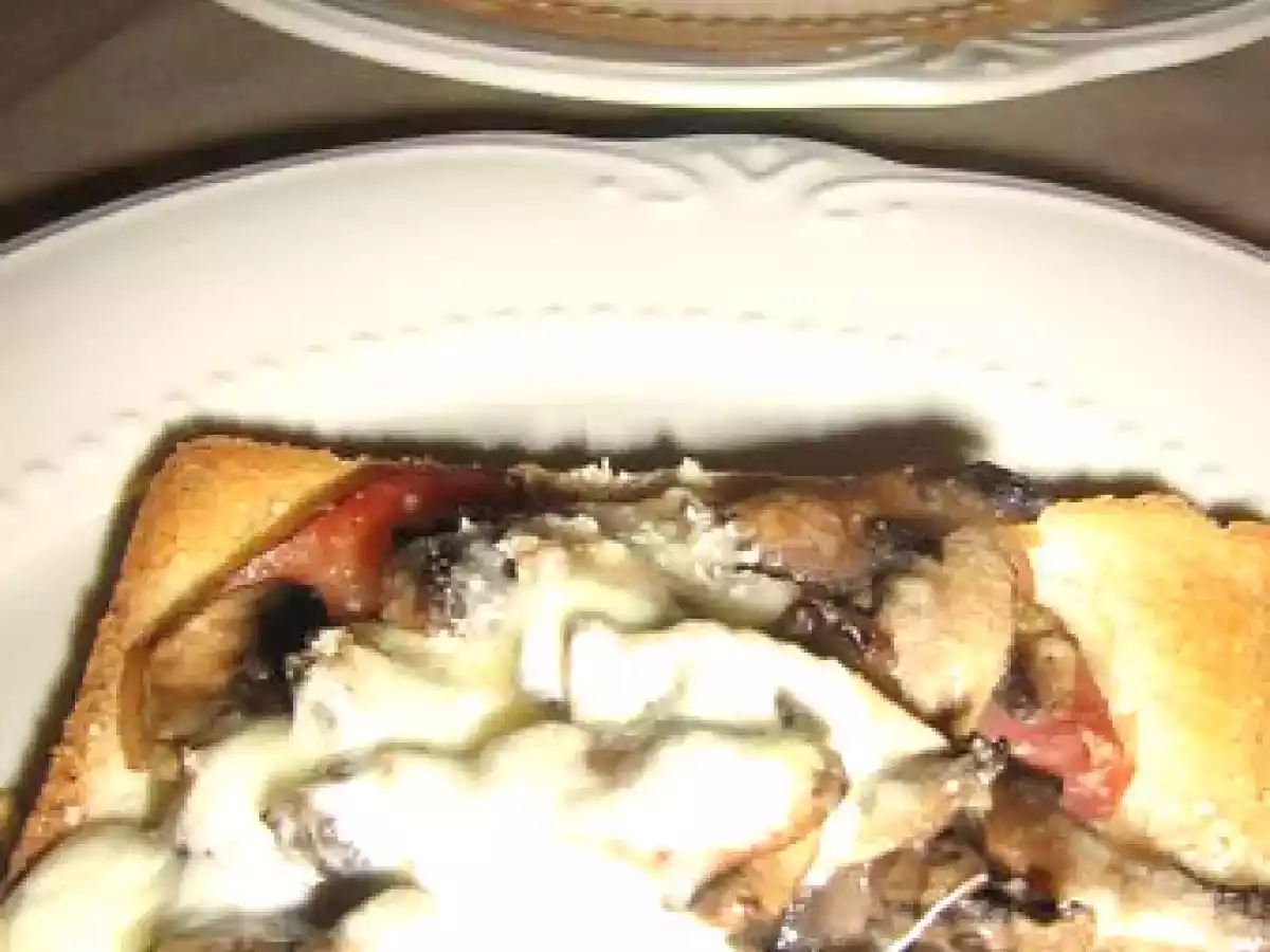 Tartines jambon et champignons