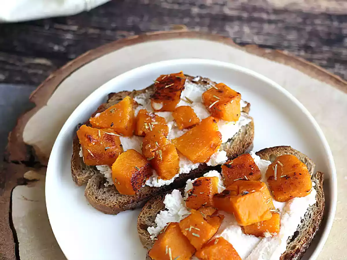 Tartines ricotta butternut et oeuf - photo 2