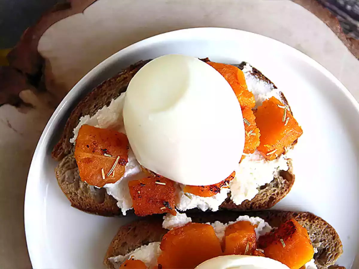 Tartines ricotta butternut et oeuf - photo 3