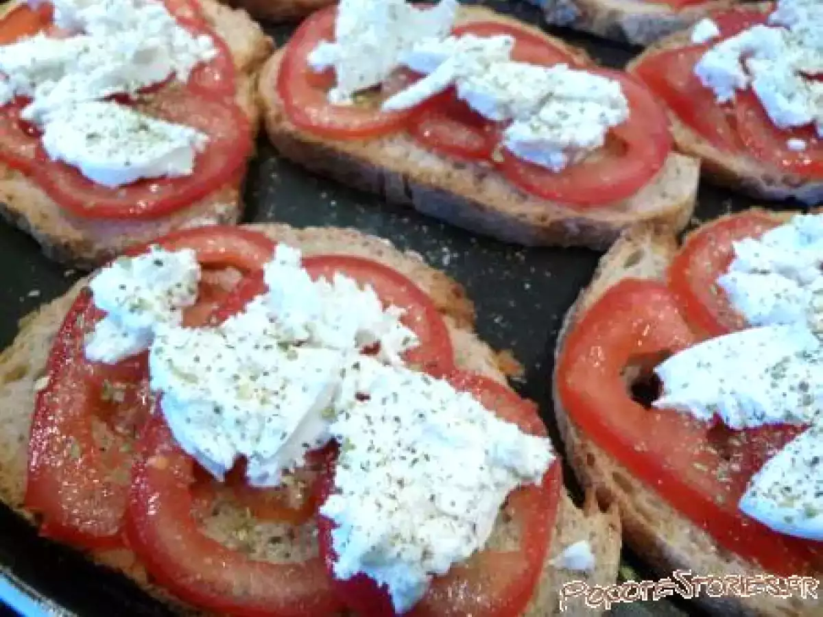 TARTINES TOMATE CHEVRE ET HERBES DE PROVENCE - photo 2