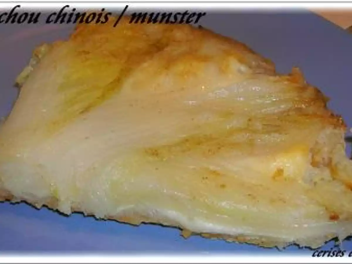 TATIN AU CHOU CHINOIS ET MUNSTER - photo 2