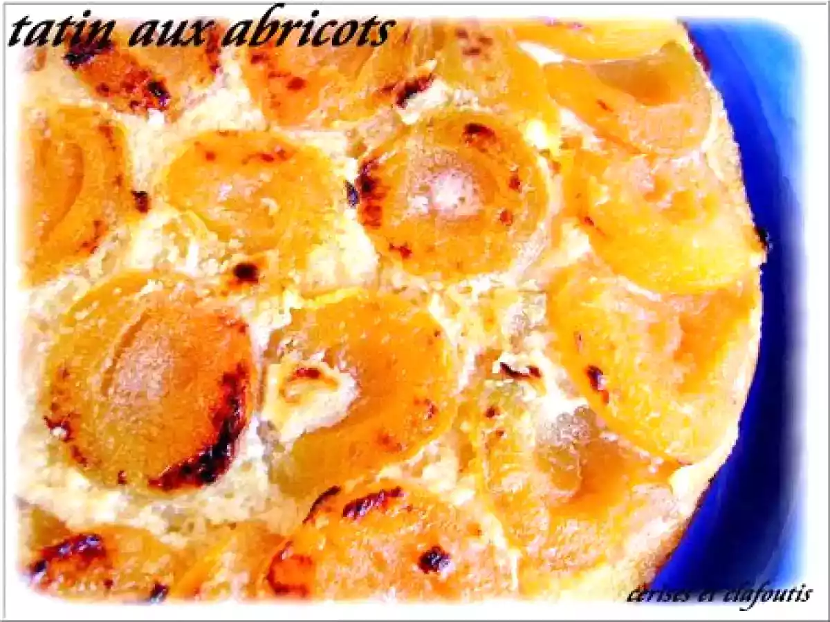 TATIN AUX ABRICOTS ( recette minceur du chef Patrice DEMANGEL )