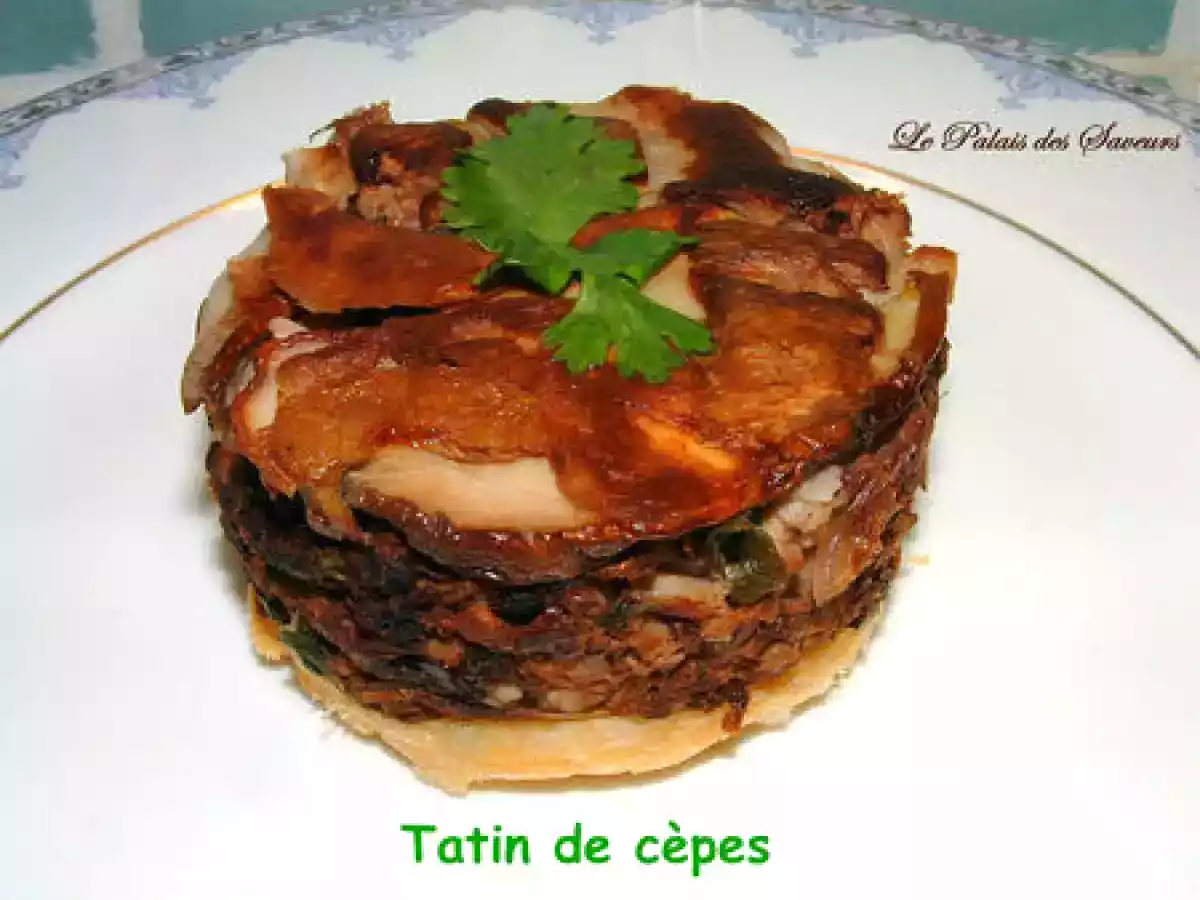 Tatin aux cèpes