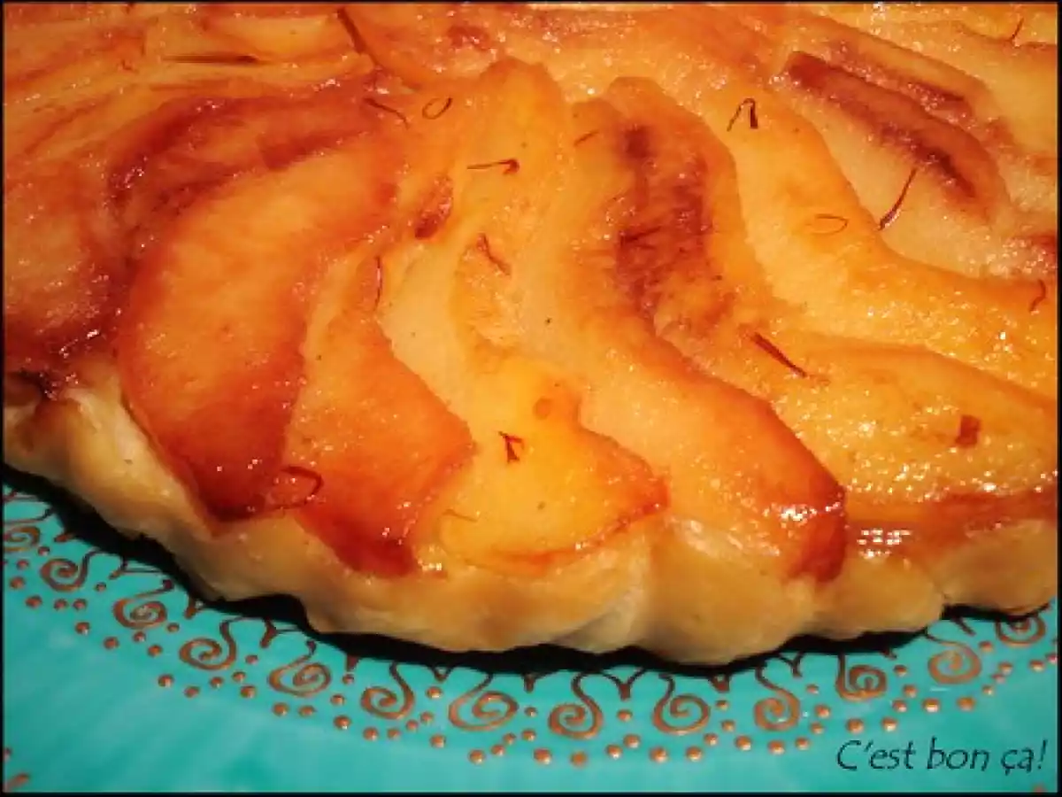 Tatin aux coings, au miel et au safran - photo 2
