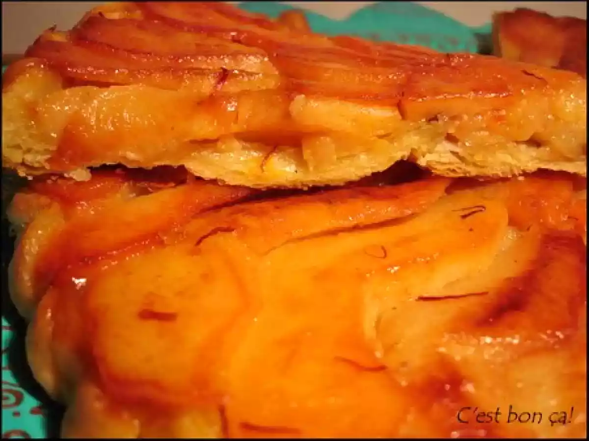 Tatin aux coings, au miel et au safran - photo 4