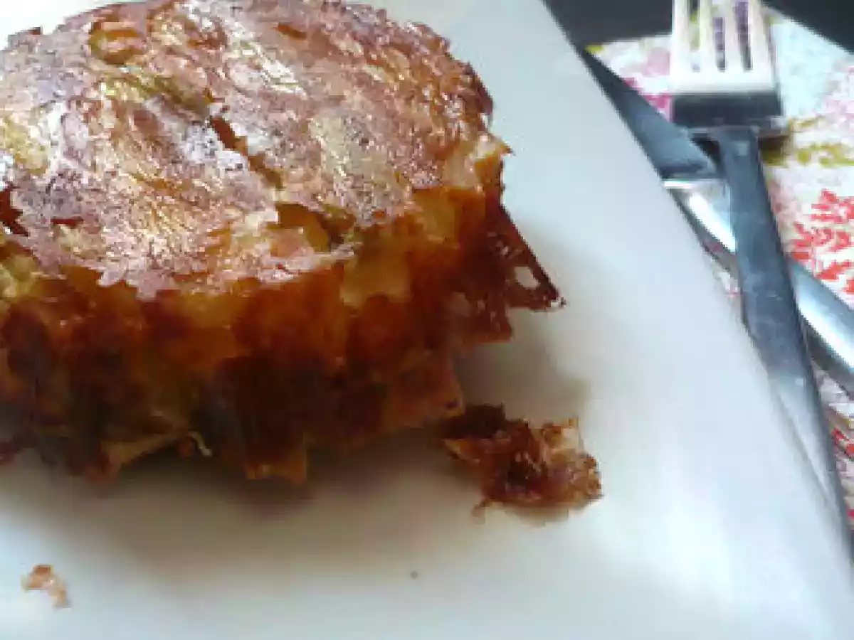 Tatin d'endive au Neufchâtel et noisette