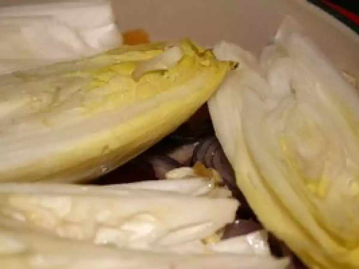 Tatin d'endive aux oignons rouges et à l'orange - photo 3