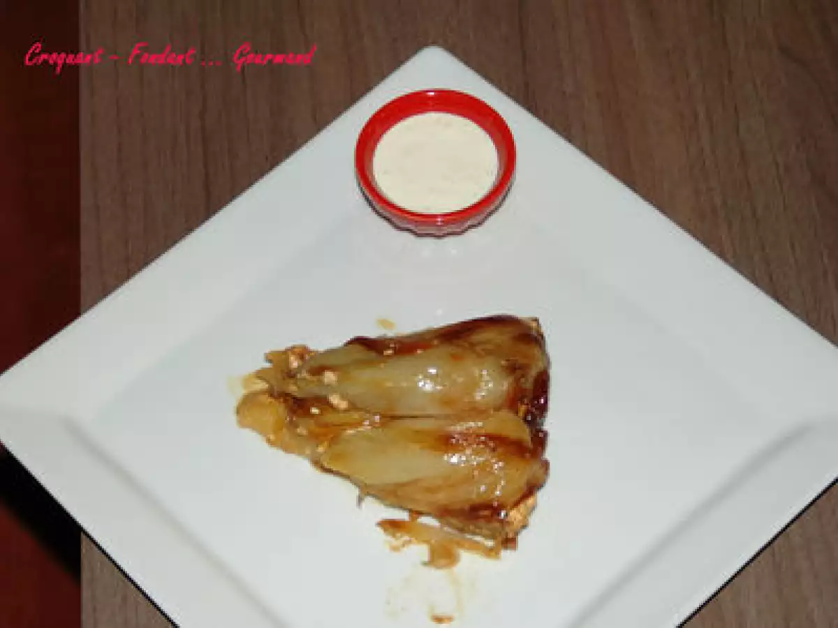 TATIN d'ENDIVES au CHÈVRE et VINAIGRE de XÉRÈS - photo 4