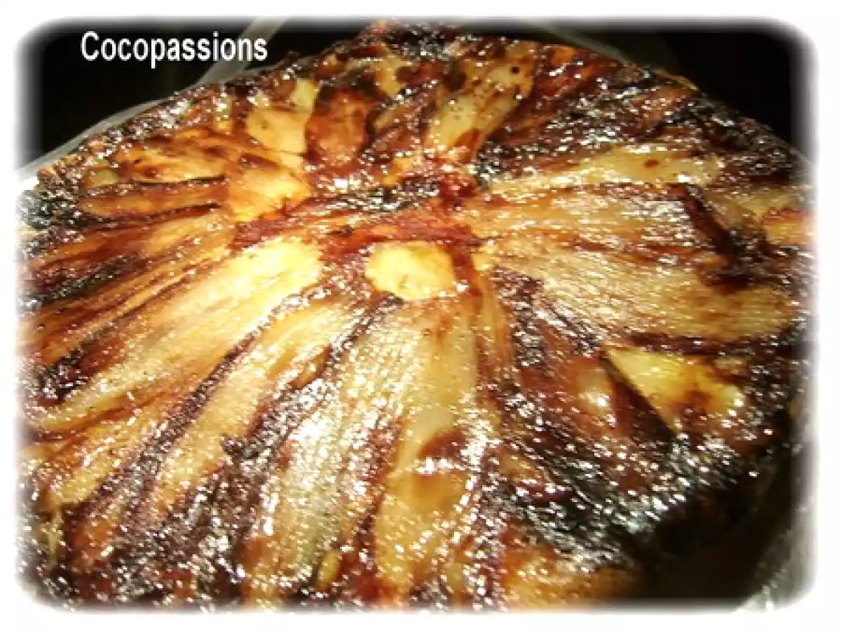 Tatin d'endives au Comté et aux noix