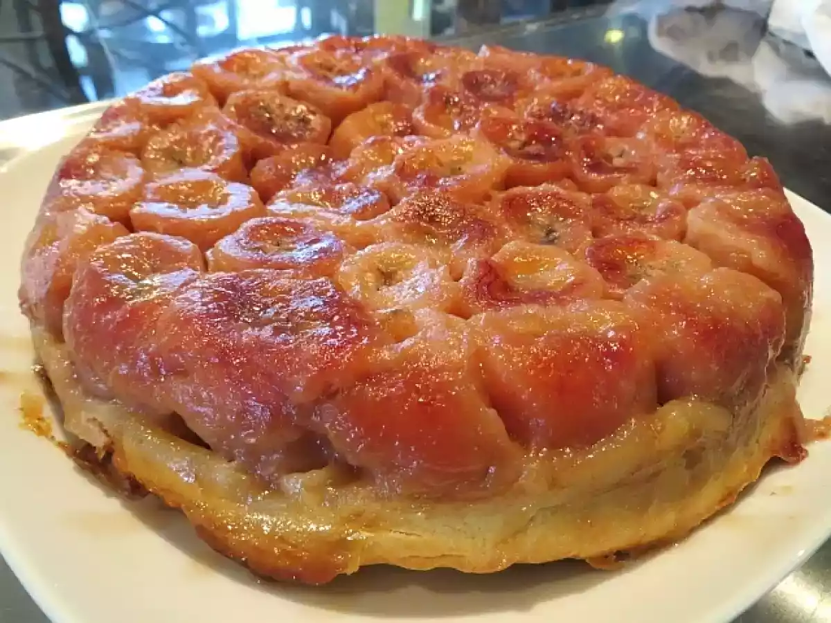 Tatin de banane au caramel au beurre salé