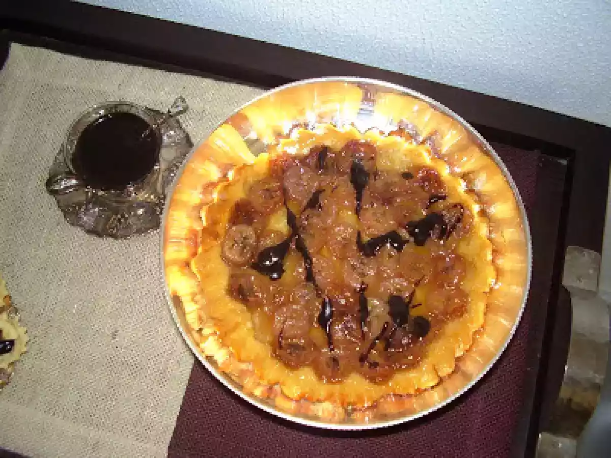 Tatin de bananes, sauce au chocolat de Cyril Lignac