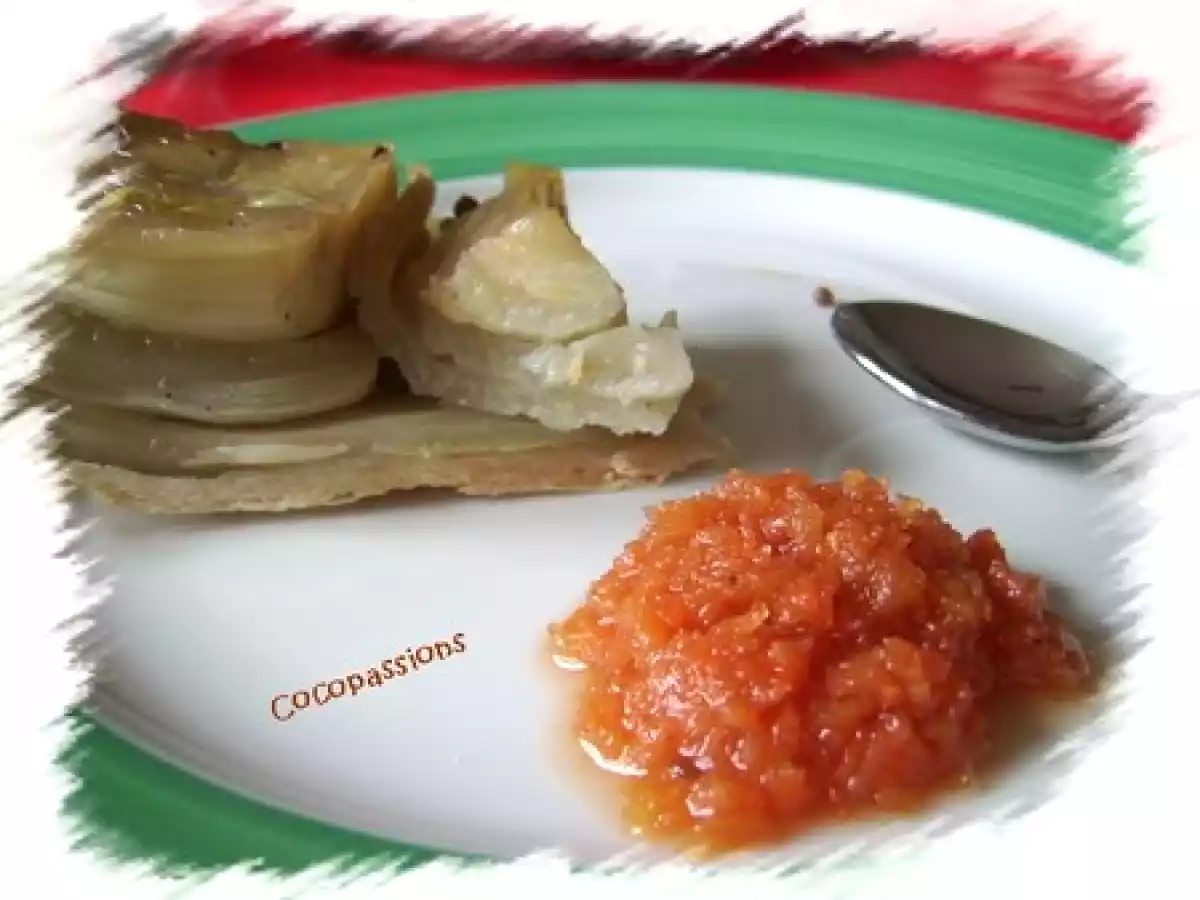 Tatin de fenouil au caramel de carotte - photo 2