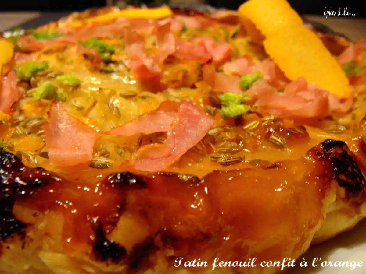 Tatin de fenouil confit à l'orange