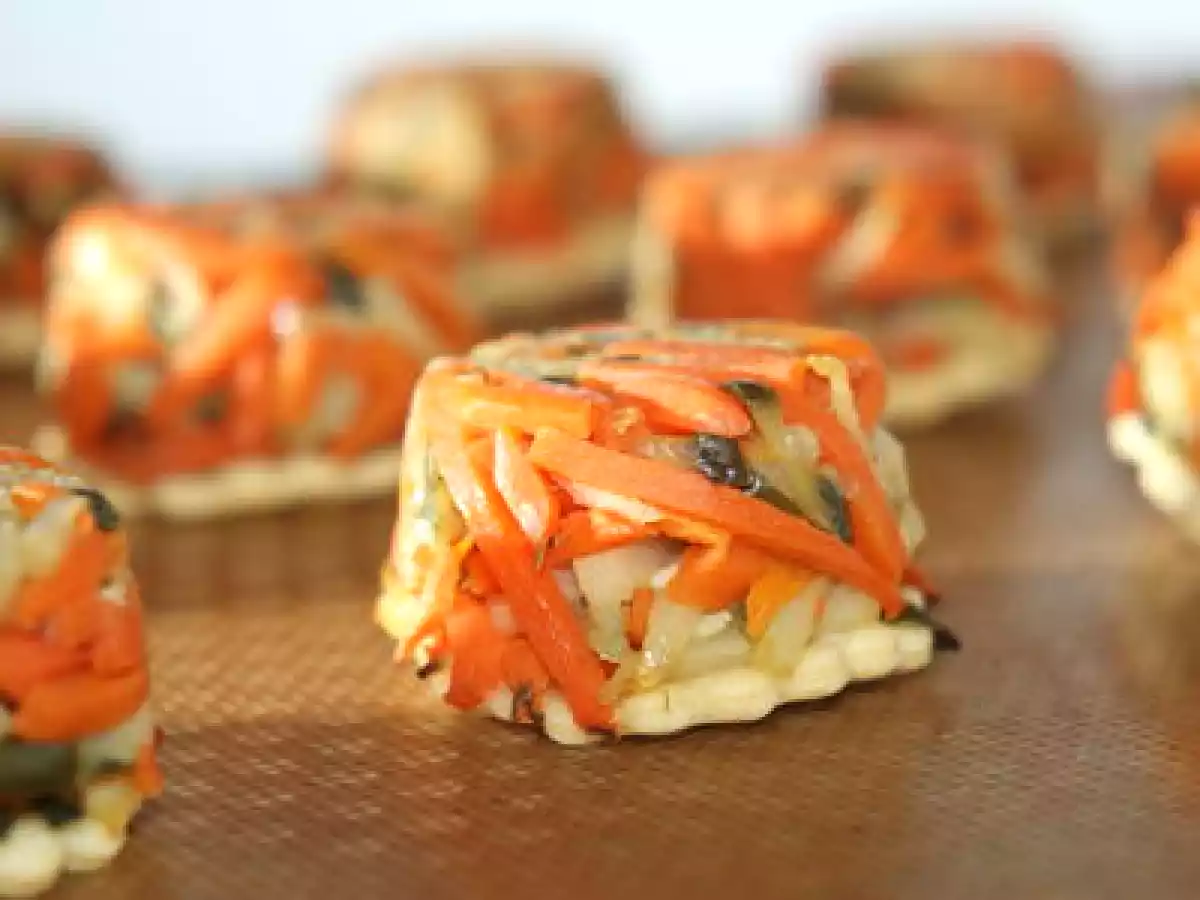 Tatin de légumes multicolore