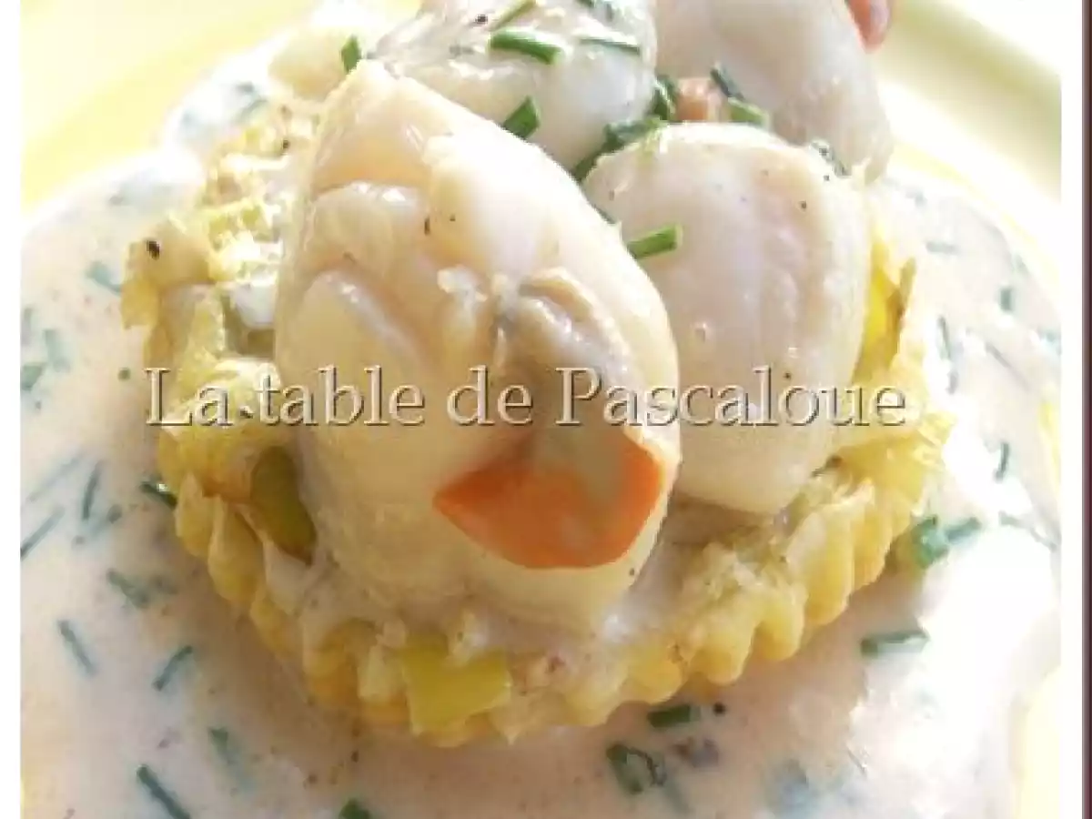 Tatin de poireaux aux Saint-Jacques - photo 2