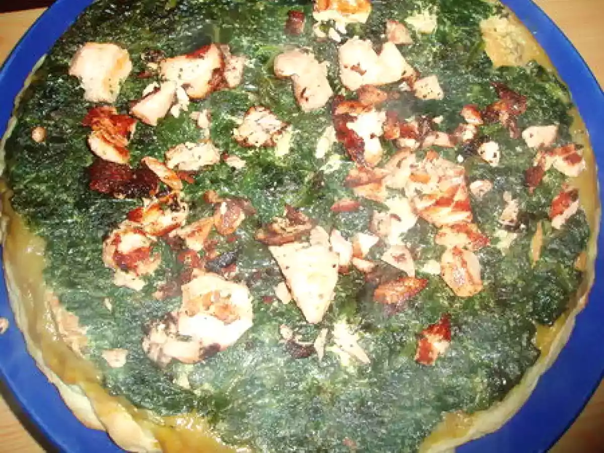 Tatin de saumon aux épinards