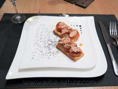 Tatins d'abricots au foie gras