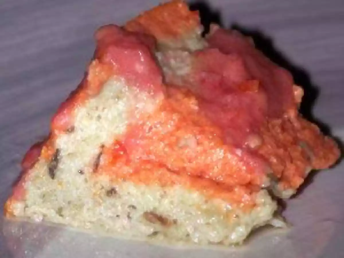 Terrine aubergines et poivrons, coulis de tomates fraîches