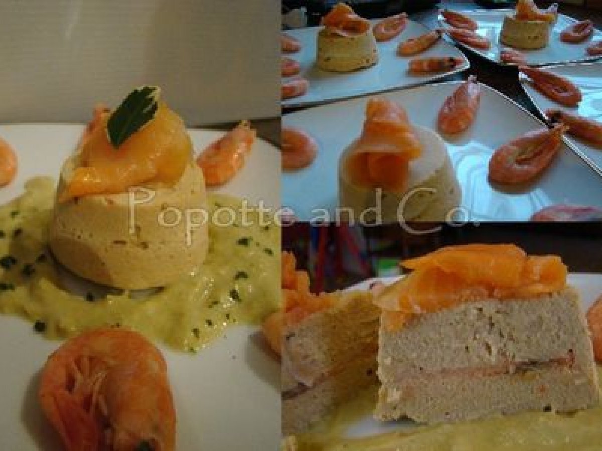 Terrine aux 2 saumons et son coulis de poireaux. Recette Ptitchef