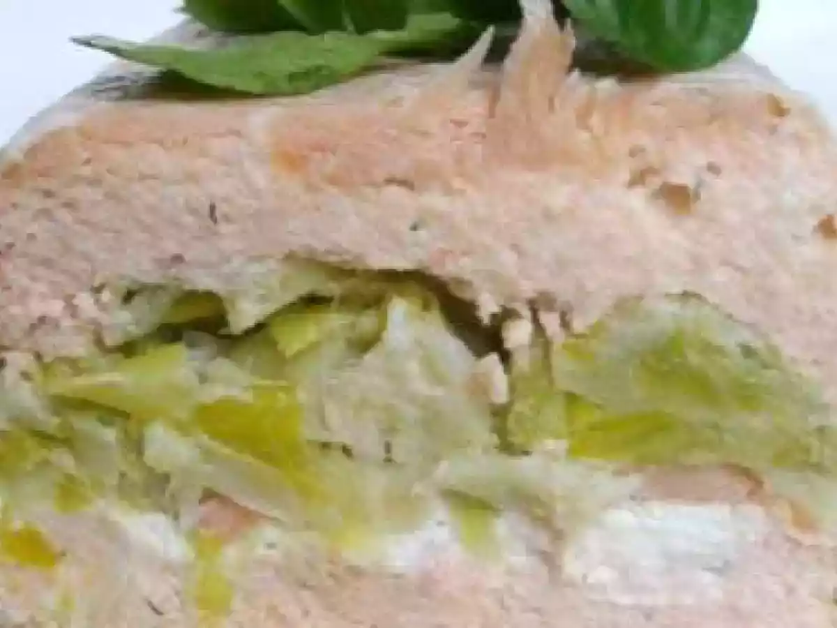 Terrine aux 2 saumons poireau et tartare