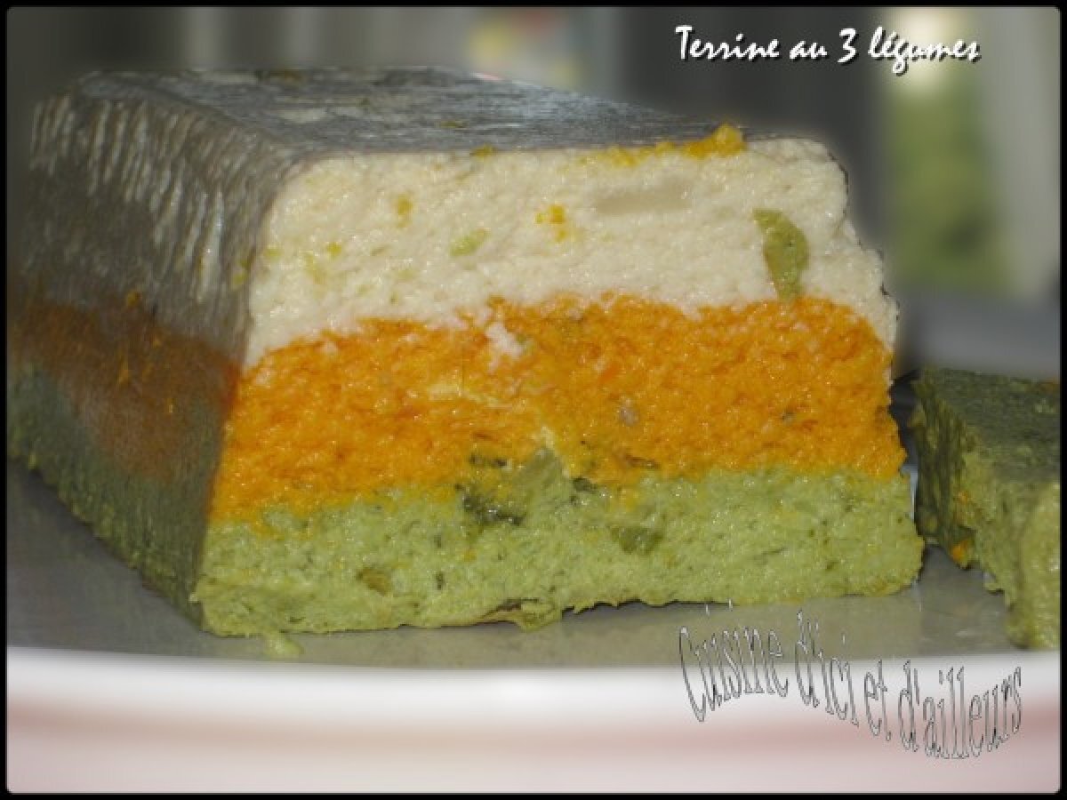Recette de terrine aux trois légumes variés