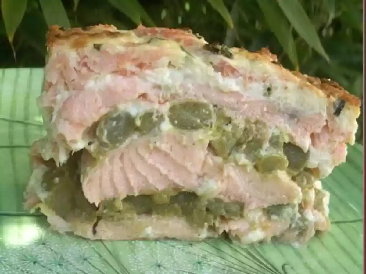 Terrine aux deux saumons, asperges vertes, et sauce crèmeuse citronnée - photo 2