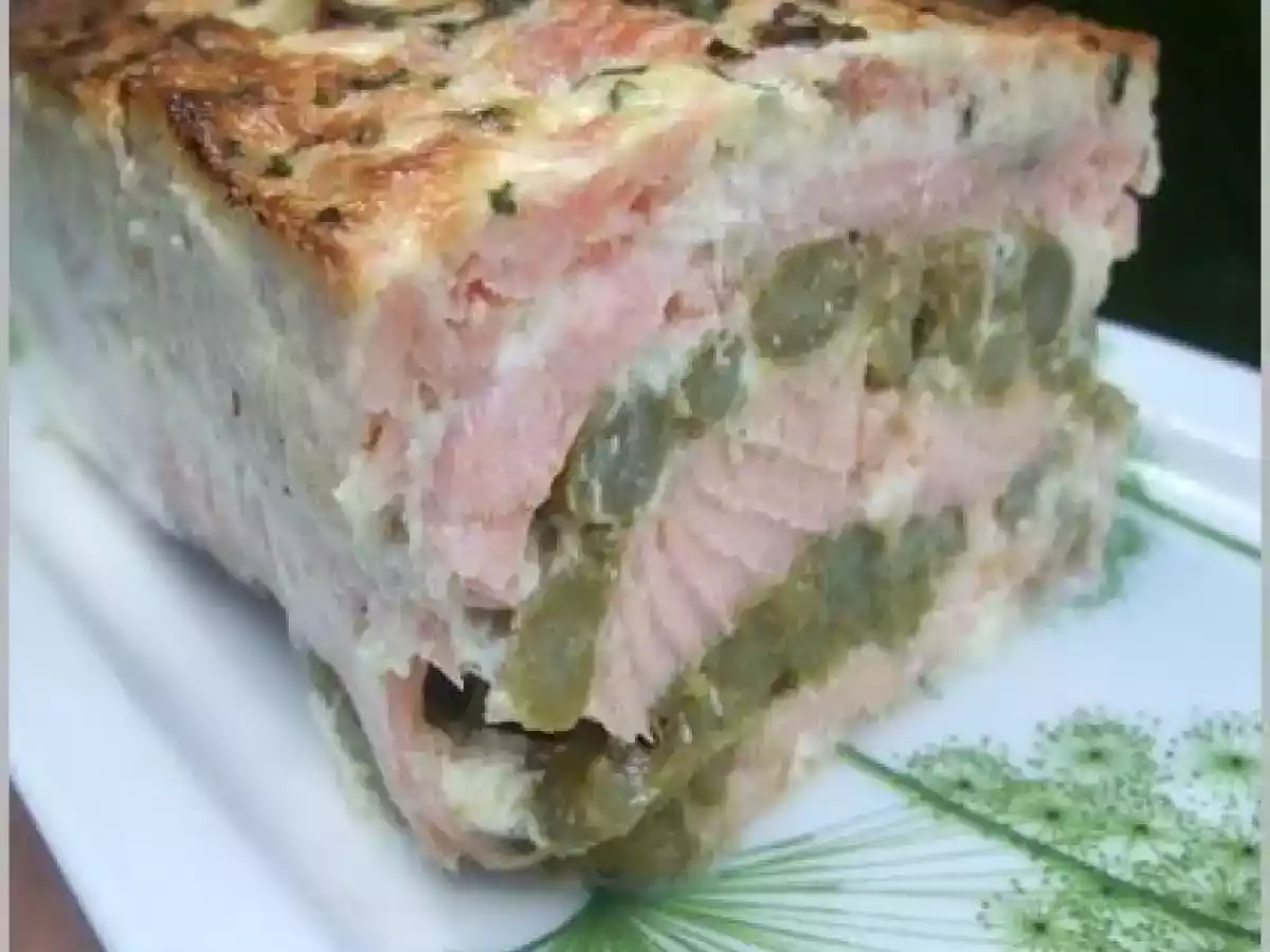 Terrine aux deux saumons, asperges vertes, et sauce crèmeuse citronnée - photo 3