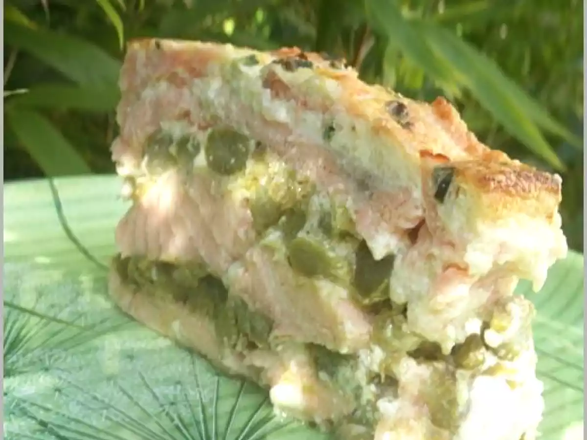 Terrine aux deux saumons, asperges vertes, et sauce crèmeuse citronnée - photo 4