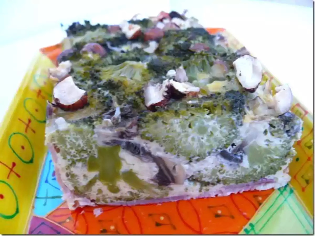 Terrine brocolis/jambon/champignons et noisettes - photo 2