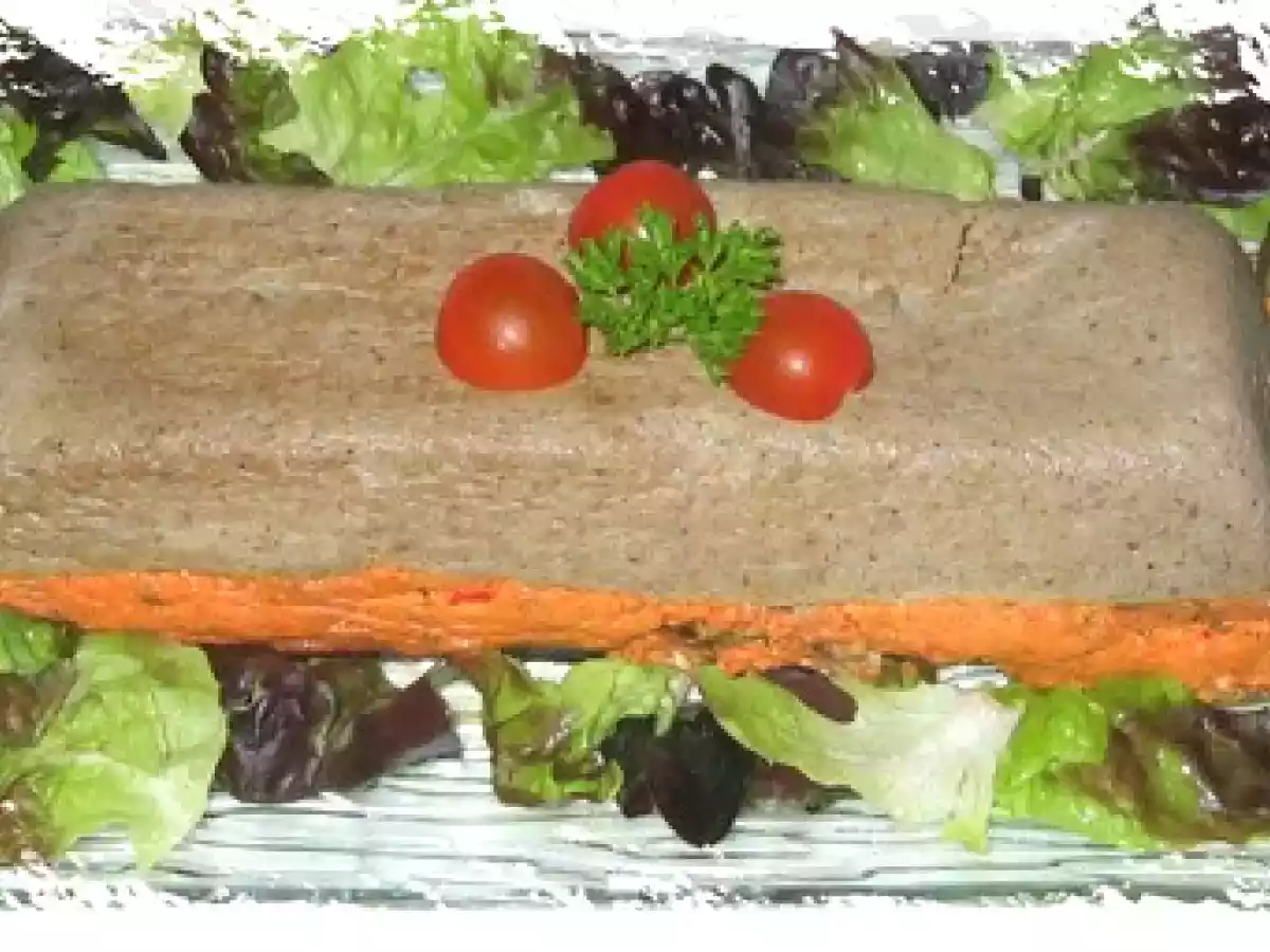 Terrine d'aubergines au coulis de tomates