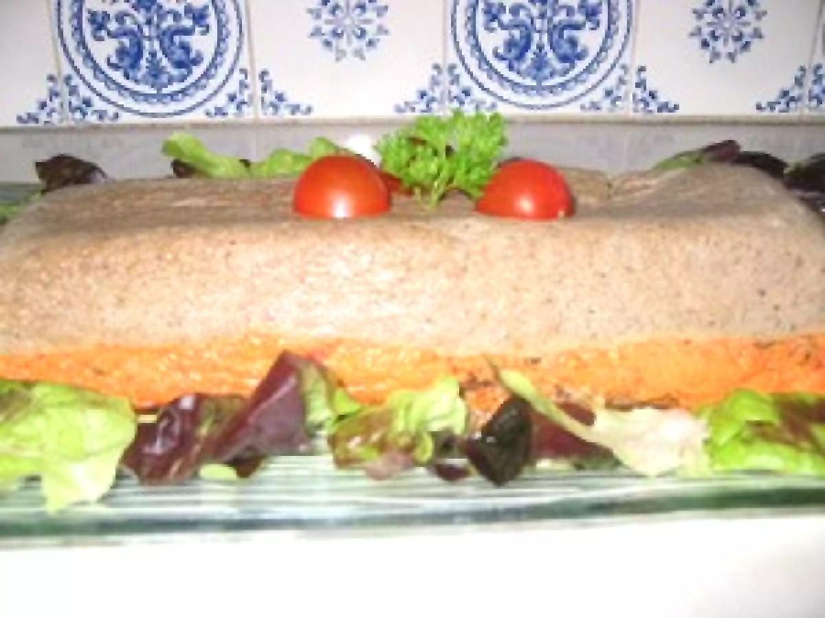 Terrine d'aubergines au coulis de tomates - photo 2