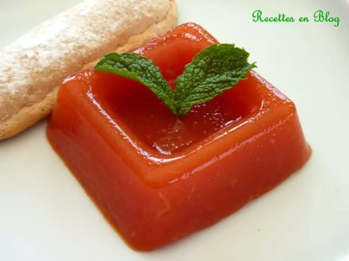 TERRINE D'ORANGES SANGUINES A L'EAU DE FLEUR D'ORANGER