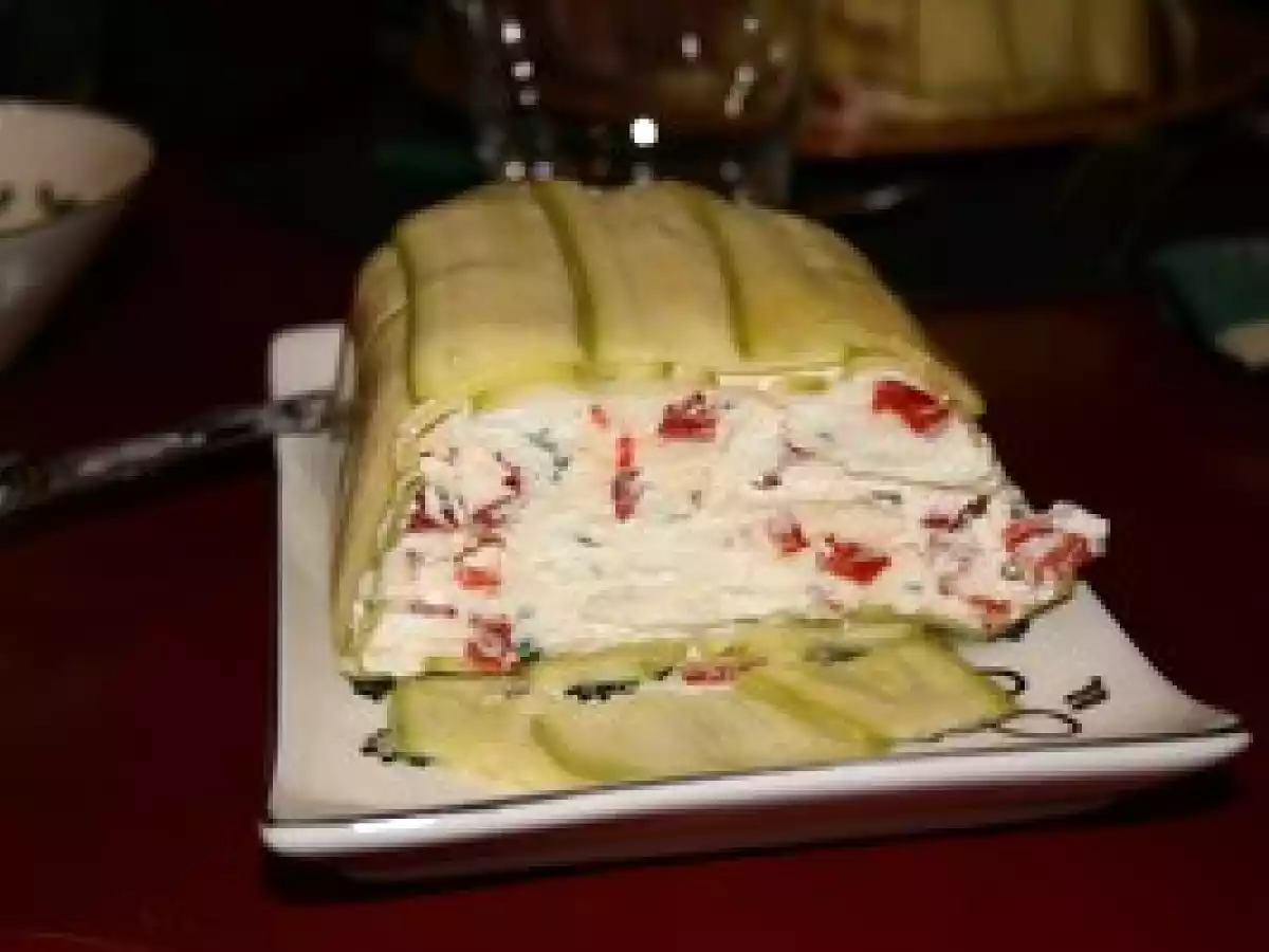 Terrine de courgettes au chèvre frais où l'art d'écouler les restes