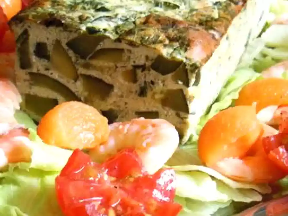 Terrine de courgettes, menthe, coriandre.