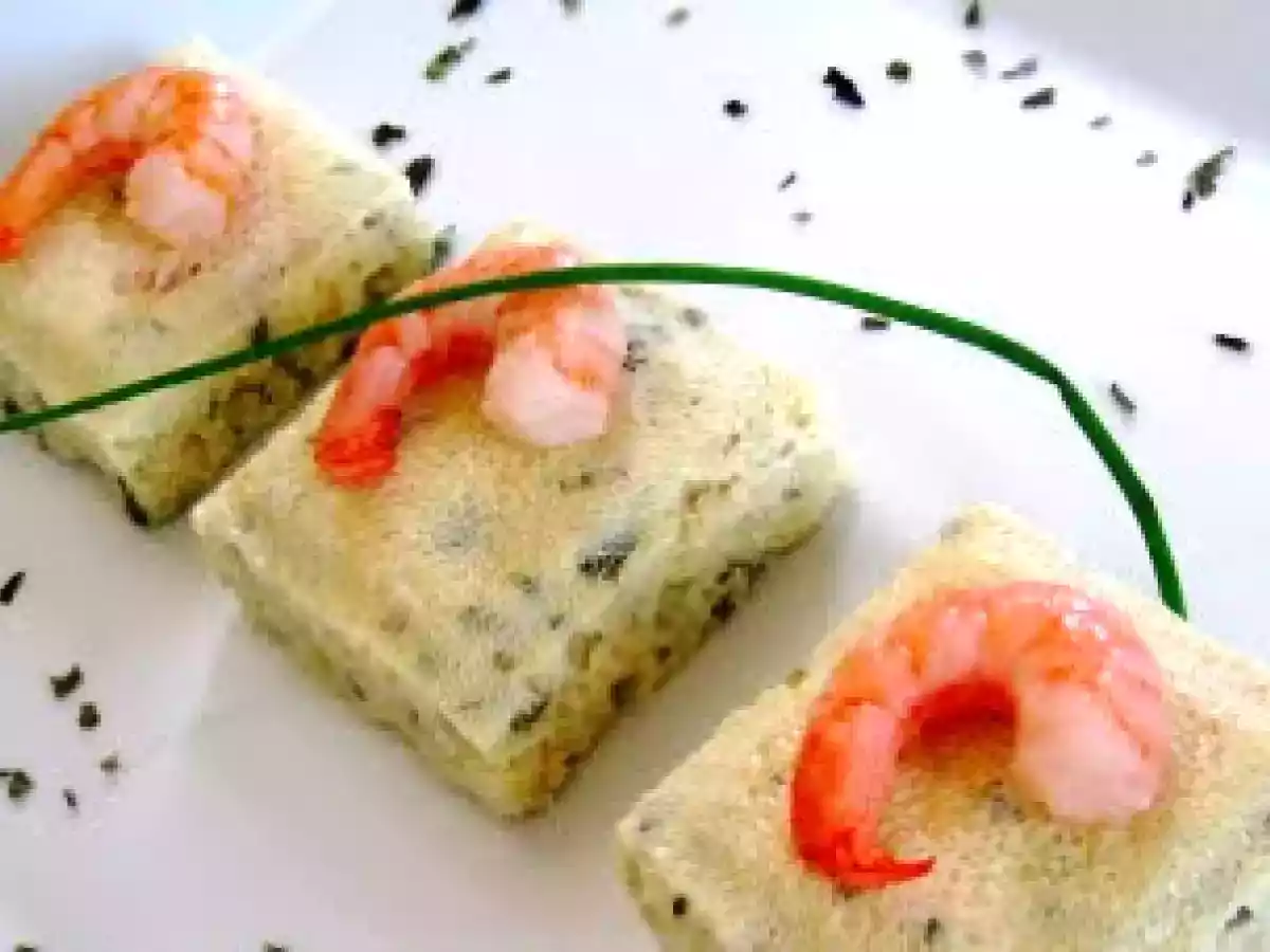Terrine de crabe aux Crevettes et Laitue de mer