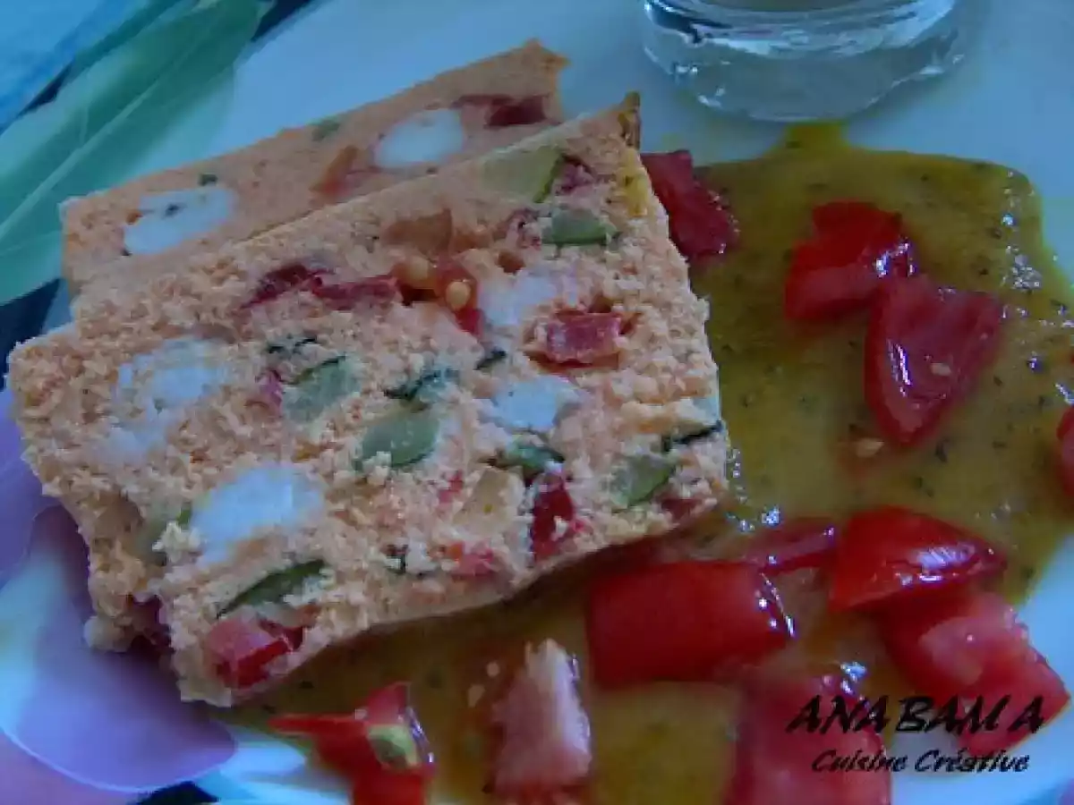 Terrine de fruits de mer aux poivrons