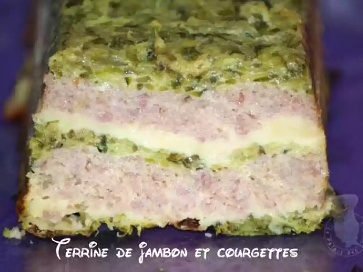 Terrine de jambon et courgettes