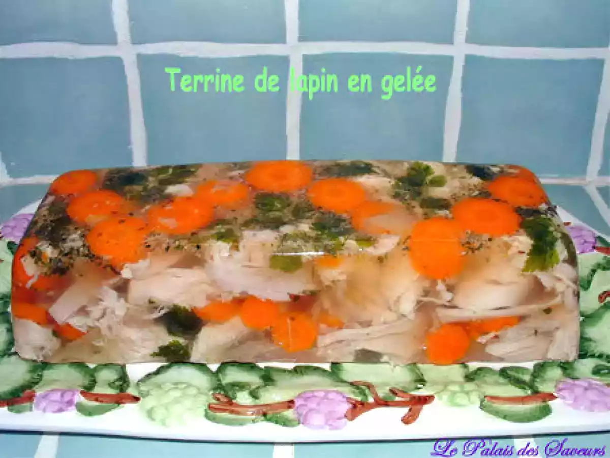 Terrine de lapin en gelée