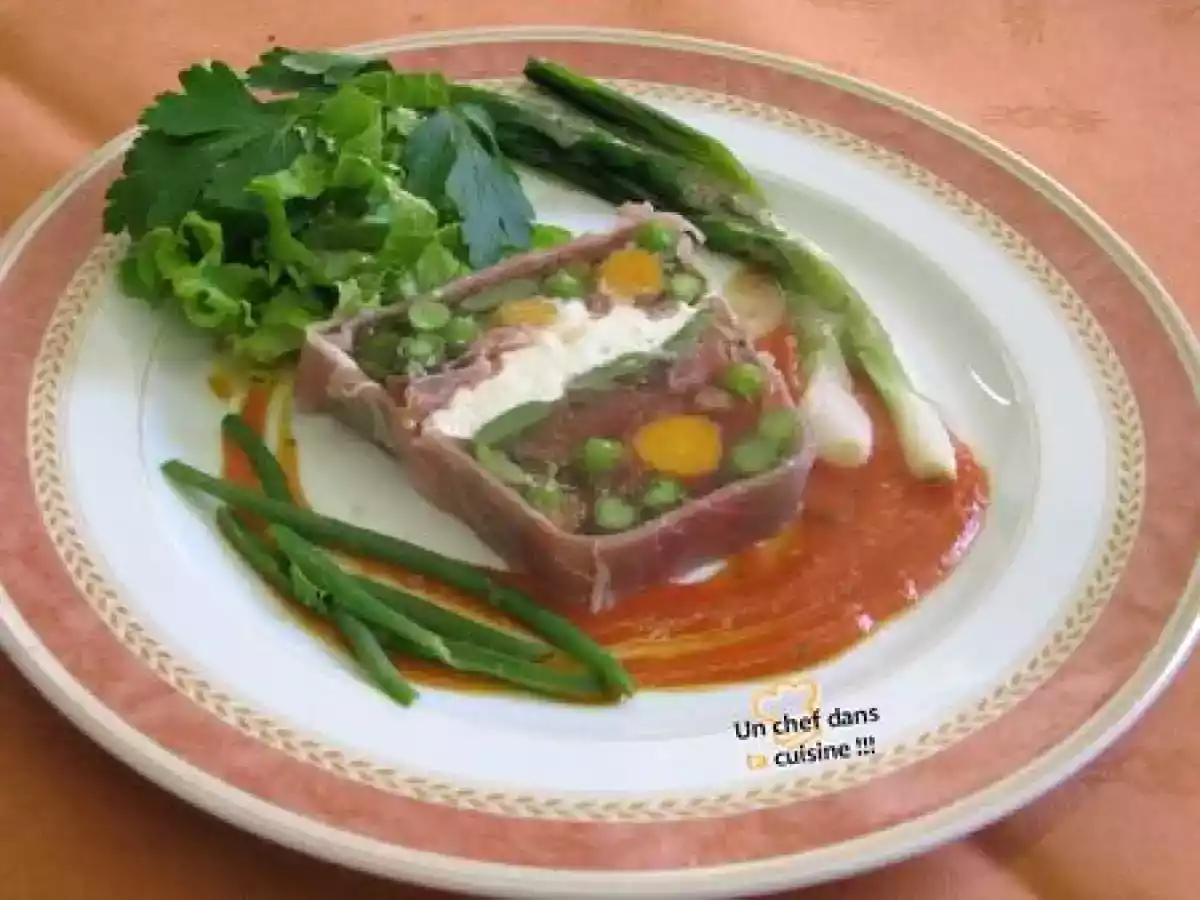 Terrine de Légumes au Jambon Cru