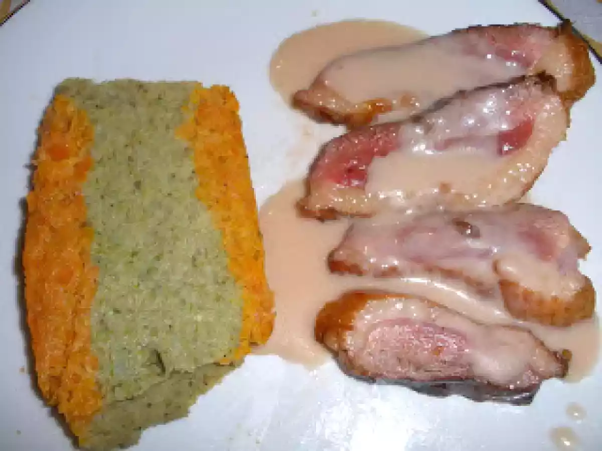 Terrine de légumes et canard sauce groseilles, plat de résistence réveillon Noël 2010